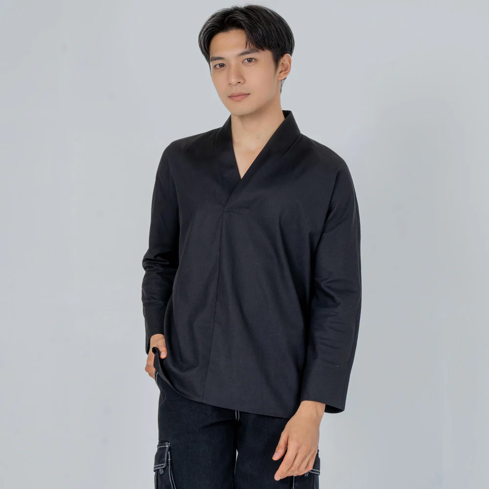 Jun - Chemise à manches longues en lin - Image 3