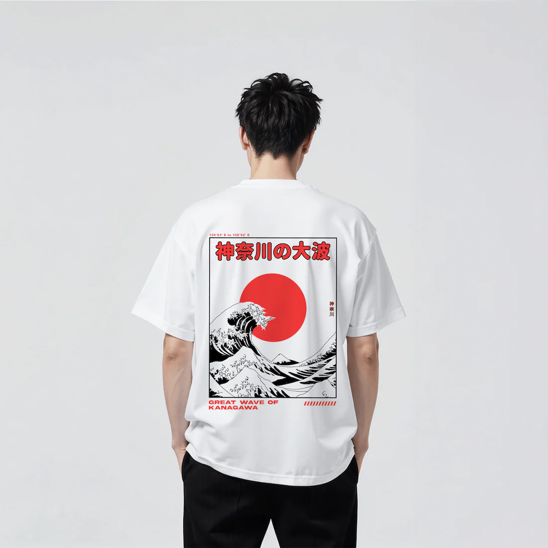 Kanagawa 2.0 - T-shirt japonais oversize - Image 3