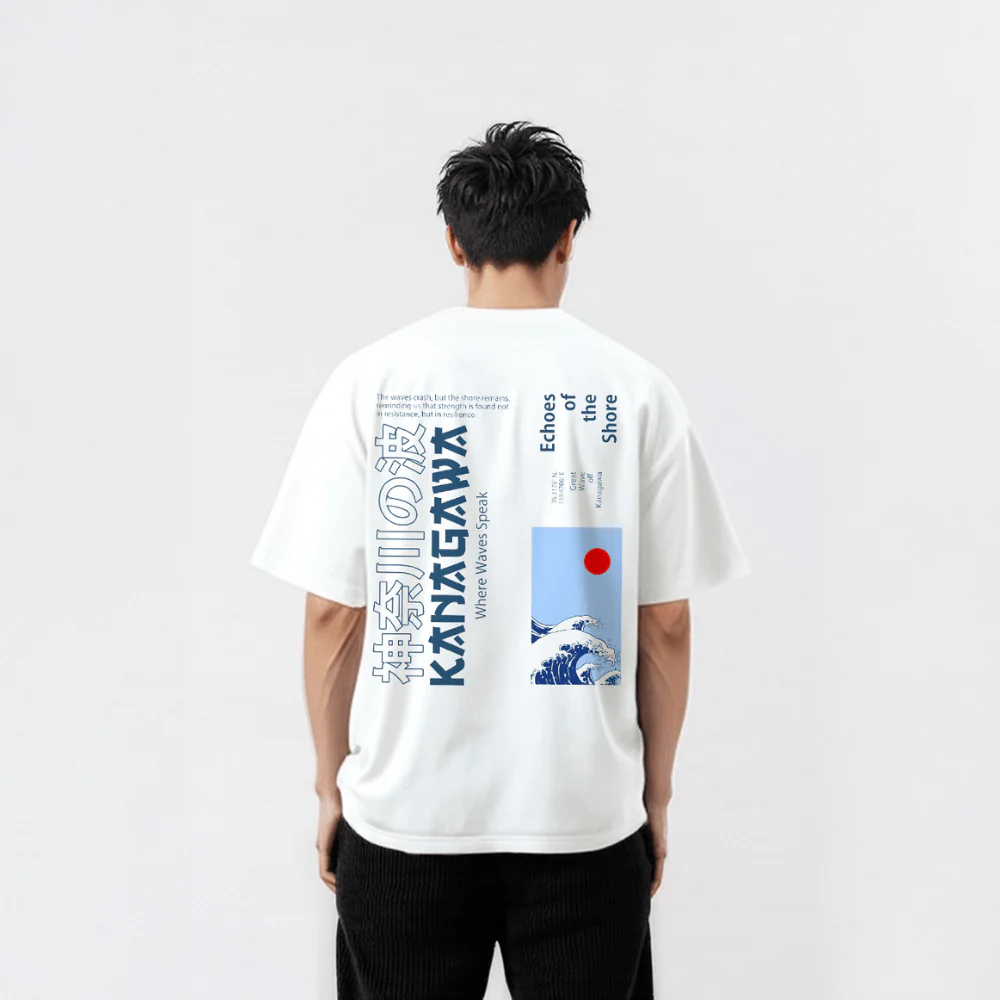 Kanagawa - T-shirt japonais oversize - Image 3