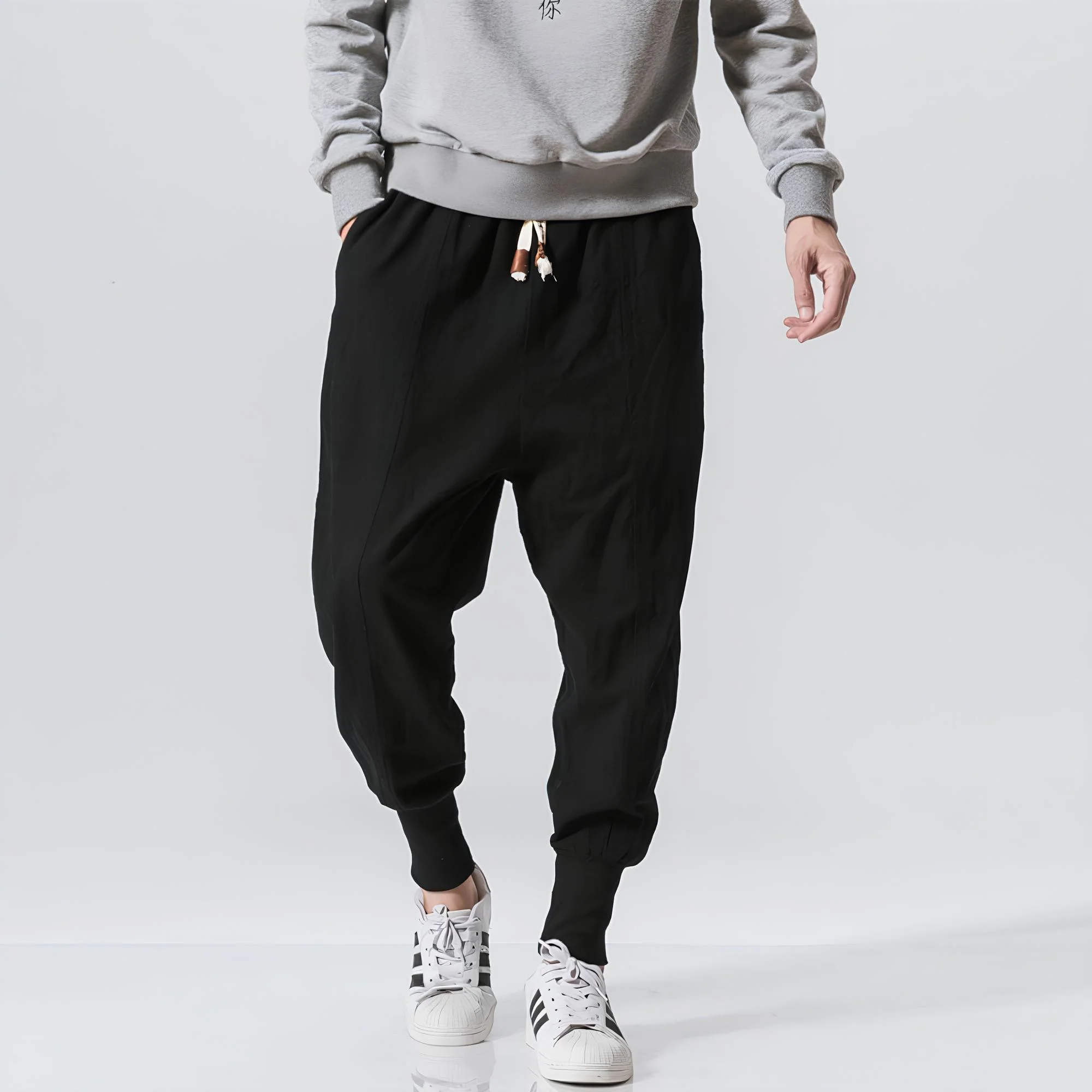 Riku - Pantalon harem confort en coton - Image 3