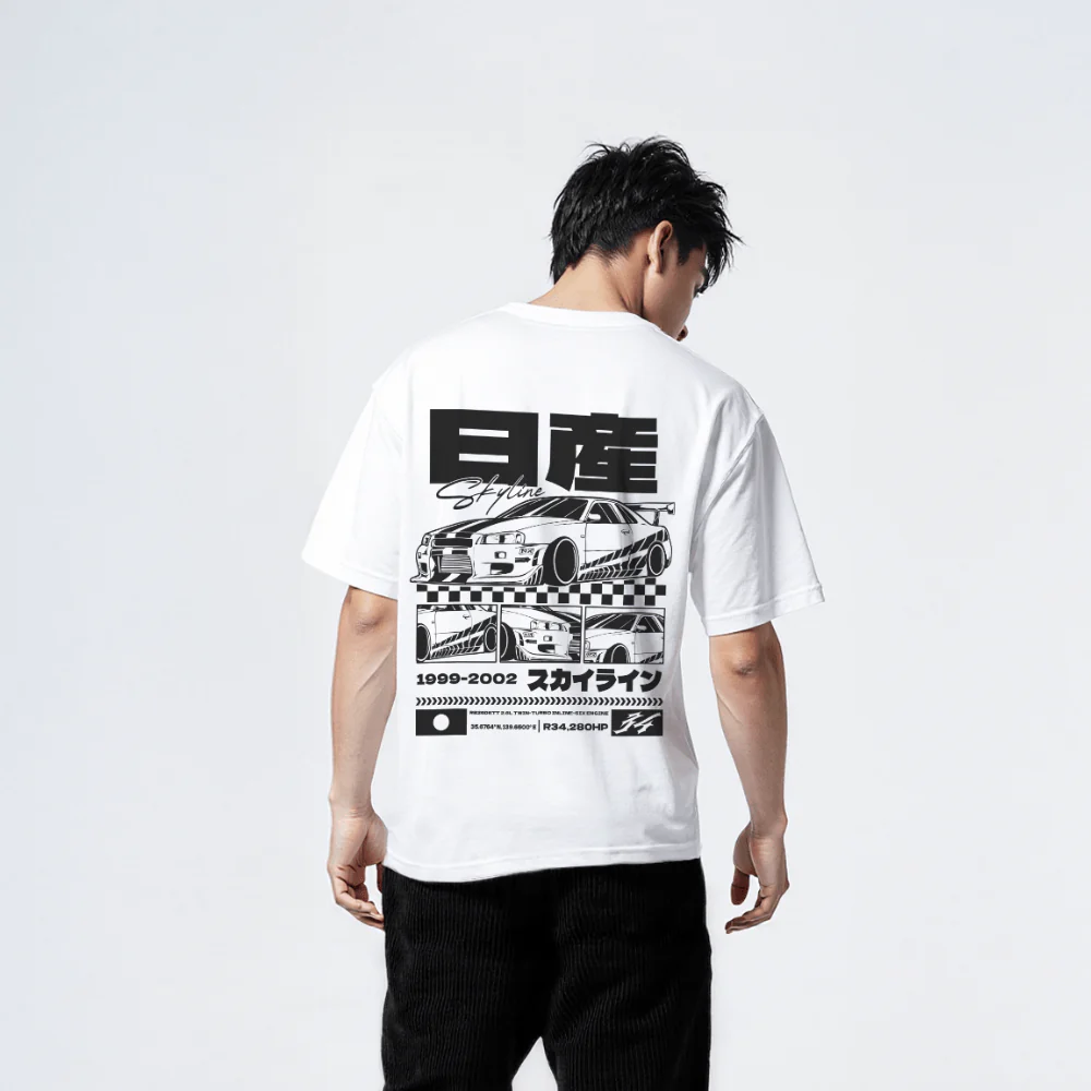 Skyline - T-shirt japonais oversize - Image 3
