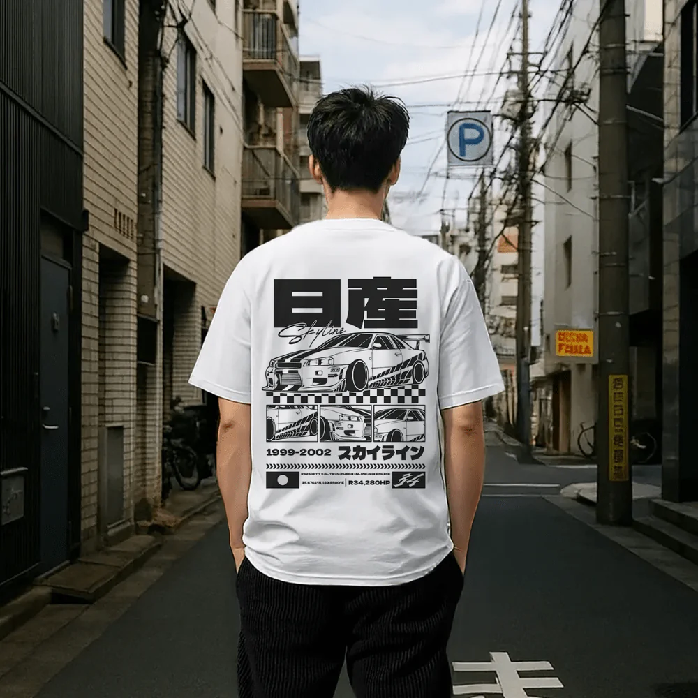Skyline - T-shirt japonais oversize - Image 7